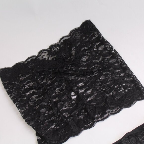 Black Lace Lingerie Block Top w/Underwear New in Bag - Sizes Vary - Picture 5 of 10